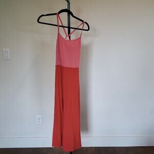 Pact Sleeveless Pullover Colorblock Midi Dress Multicolor Womens Size Medium